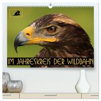 Im Jahreskreis der Wildbahn (hochwertiger Premium Wandkalender 2025 DIN A2 quer), Kunstdruck in Hochglanz