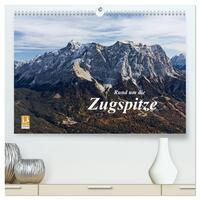 Rund um die Zugspitze (hochwertiger Premium Wandkalender 2025 DIN A2 quer), Kunstdruck in Hochglanz