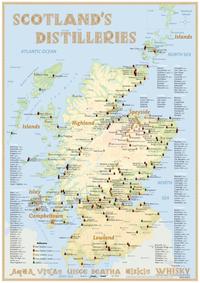 Whisky Distilleries Scotland - Poster 42x60cm Standard Edition