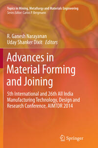 Advances in Material Forming and Joining