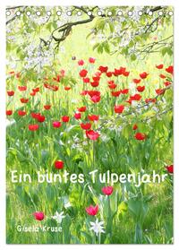 Ein buntes Tulpenjahr (Tischkalender 2025 DIN A5 hoch), CALVENDO Monatskalender