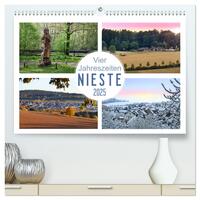 Vier Jahreszeiten, Nieste (hochwertiger Premium Wandkalender 2025 DIN A2 quer), Kunstdruck in Hochglanz