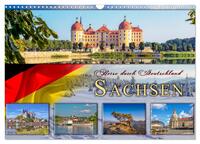 Reise durch Deutschland - Sachsen (Wandkalender 2025 DIN A3 quer), CALVENDO Monatskalender