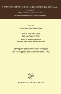 Beitrag zur quantitativen Phasenanalyse von Mischgipsen des Systems CaSO4 — H2O