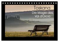 Toskana - Die Magie des Val d'Orcia (Tischkalender 2025 DIN A5 quer), CALVENDO Monatskalender