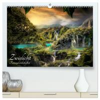 Zwielicht - Fantasylandschaften (hochwertiger Premium Wandkalender 2025 DIN A2 quer), Kunstdruck in Hochglanz