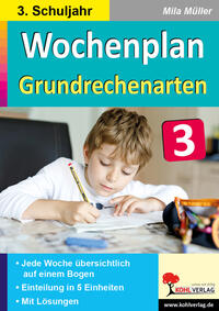 Wochenplan Grundrechenarten / Klasse 3