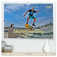 Skateboarding - nichts für Weicheier (hochwertiger Premium Wandkalender 2025 DIN A2 quer), Kunstdruck in Hochglanz