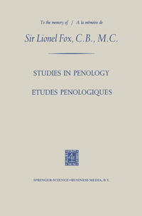 Studies in Penology / Études Pénologiques