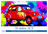 70 Jahre 2CV (Wandkalender 2025 DIN A4 quer), CALVENDO Monatskalender