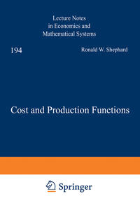 Cost and Production Functions