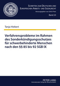 Verfahrensprobleme im Rahmen des Sonderkündigungsschutzes für schwerbehinderte Menschen nach den §§ 85 bis 92 SGB IX