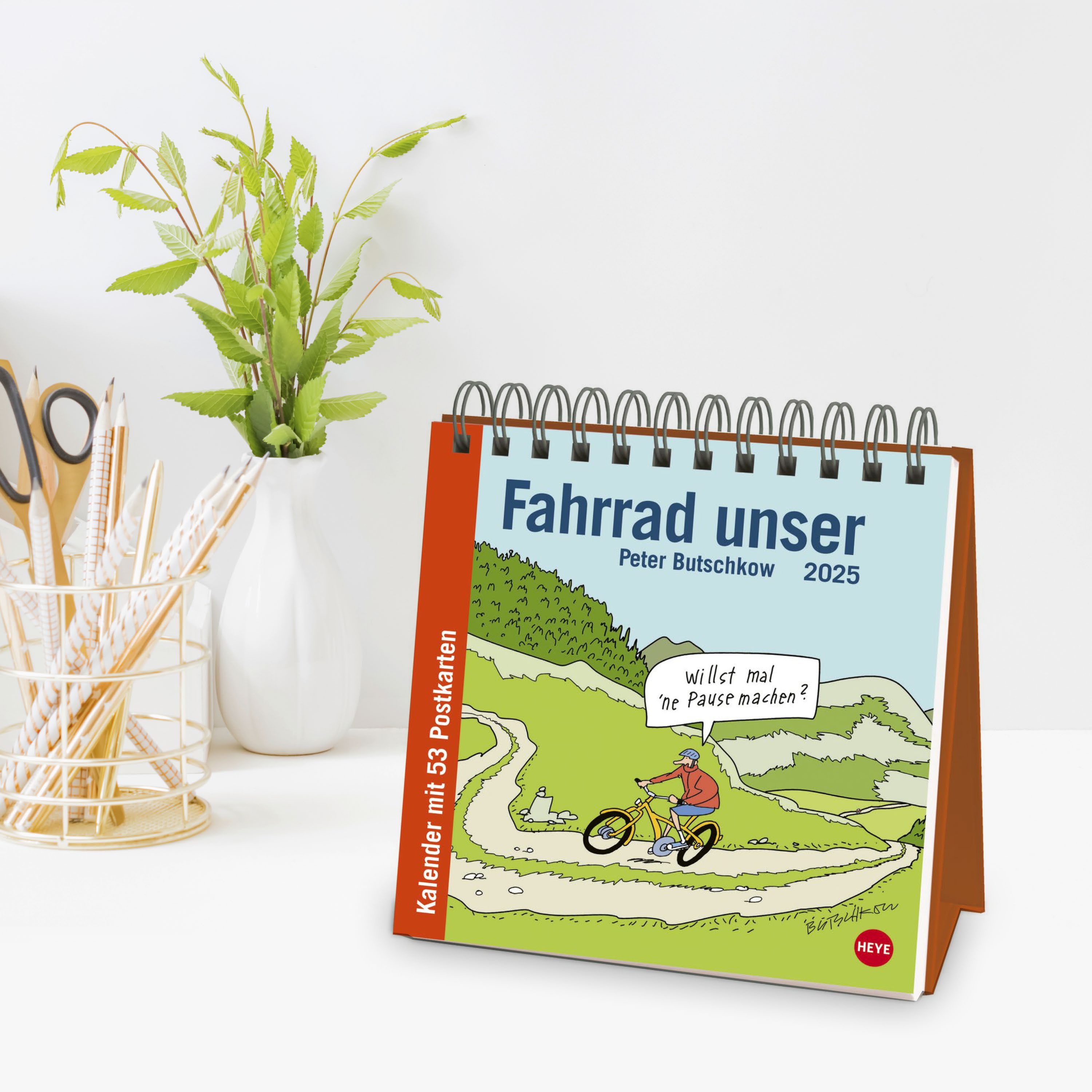 Peter Butschkow: Fahrrad unser Premium-Postkartenkalender 2025