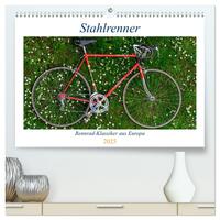 Stahlrenner - Rennrad-Klassiker aus Europa (hochwertiger Premium Wandkalender 2025 DIN A2 quer), Kunstdruck in Hochglanz