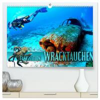 Faszination Wracktauchen (hochwertiger Premium Wandkalender 2025 DIN A2 quer), Kunstdruck in Hochglanz