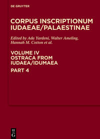 Corpus Inscriptionum Iudaeae/Palaestinae / Ostraca from Iudaea/Idumaea