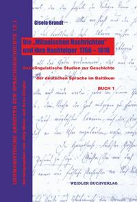 Die „Mitauischen Nachrichten“ und ihre Nachfolger 1766-1810