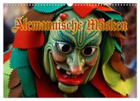 Alemannische Masken (Wandkalender 2025 DIN A3 quer), CALVENDO Monatskalender