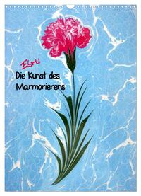 Ebru - Marmorieren auf Wasser (Wandkalender 2025 DIN A3 hoch), CALVENDO Monatskalender