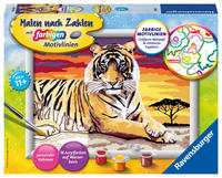 Ravensburger CreArt 28553 - Majestätischer Tiger - Malen nach Zahlen Tiger für Kinder ab 11 Jahren