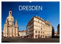 Dresden - Elbschönheit (Wandkalender 2025 DIN A2 quer), CALVENDO Monatskalender