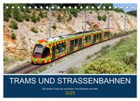 Trams und Straßenbahnen (Tischkalender 2025 DIN A5 quer), CALVENDO Monatskalender