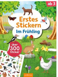 Erstes Stickern – Im Frühling