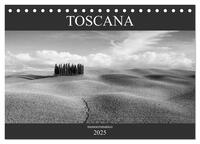 Toscana - monocromatico (Tischkalender 2025 DIN A5 quer), CALVENDO Monatskalender