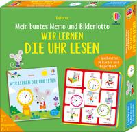 Mein buntes Memo und Bilderlotto: Wir lernen die Uhr lesen