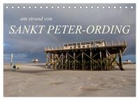 am strand von SANKT PETER-ORDING (Tischkalender 2025 DIN A5 quer), CALVENDO Monatskalender