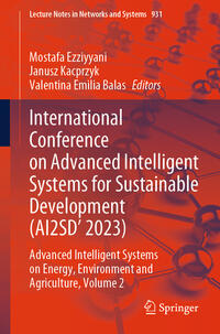 International Conference on Advanced Intelligent Systems for Sustainable Development (AI2SD'2023)