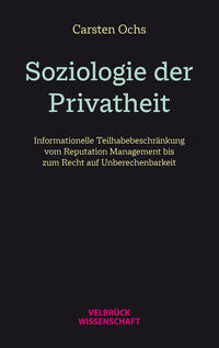 Soziologie der Privatheit