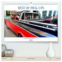 BEST OF PICK-UPS - Pritschenwagen Made in USA (hochwertiger Premium Wandkalender 2025 DIN A2 quer), Kunstdruck in Hochglanz