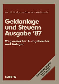 Geldanlage und Steuern ’87