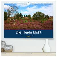 Die Heide blüht (hochwertiger Premium Wandkalender 2025 DIN A2 quer), Kunstdruck in Hochglanz