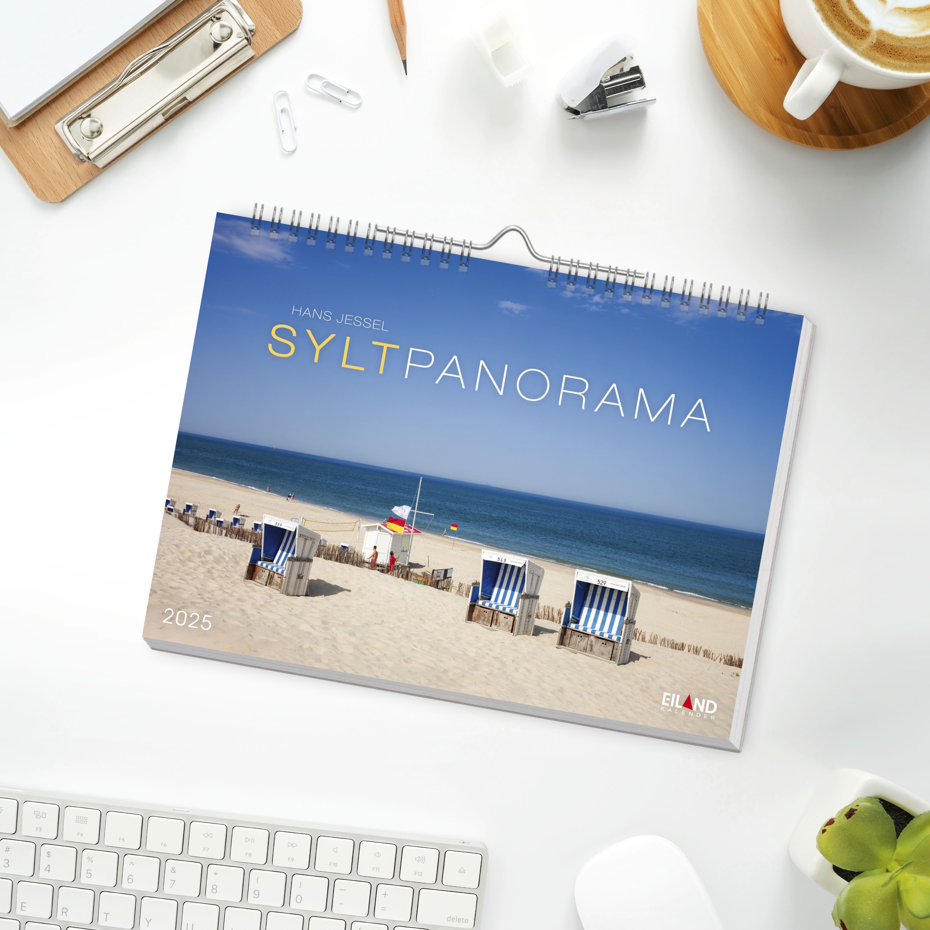 Sylt Panorama Postkartenkalender 2025 - Hans Jessel