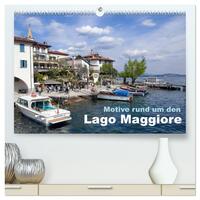 Motive rund um den See Lago Maggiore (hochwertiger Premium Wandkalender 2025 DIN A2 quer), Kunstdruck in Hochglanz