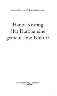 Hat Europa eine gemeinsame Kultur?