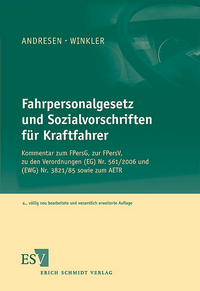 Fahrpersonalgesetz und Sozialvorschriften für Kraftfahrer