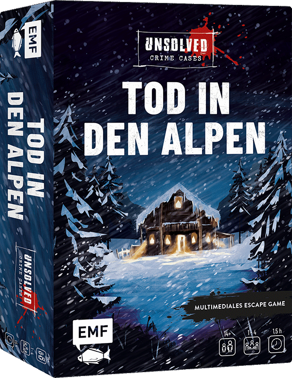 Krimi-Spielebox: Unsolved Crime Cases – Tod in den Alpen