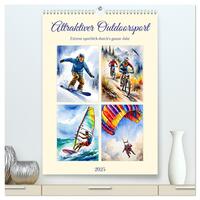 Attraktiver Outdoorsport (hochwertiger Premium Wandkalender 2025 DIN A2 hoch), Kunstdruck in Hochglanz