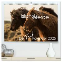 Islandpferde - Der Tölt Kalender (hochwertiger Premium Wandkalender 2025 DIN A2 quer), Kunstdruck in Hochglanz