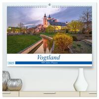 Vogtland - 900 Jahre Plauen (hochwertiger Premium Wandkalender 2025 DIN A2 quer), Kunstdruck in Hochglanz