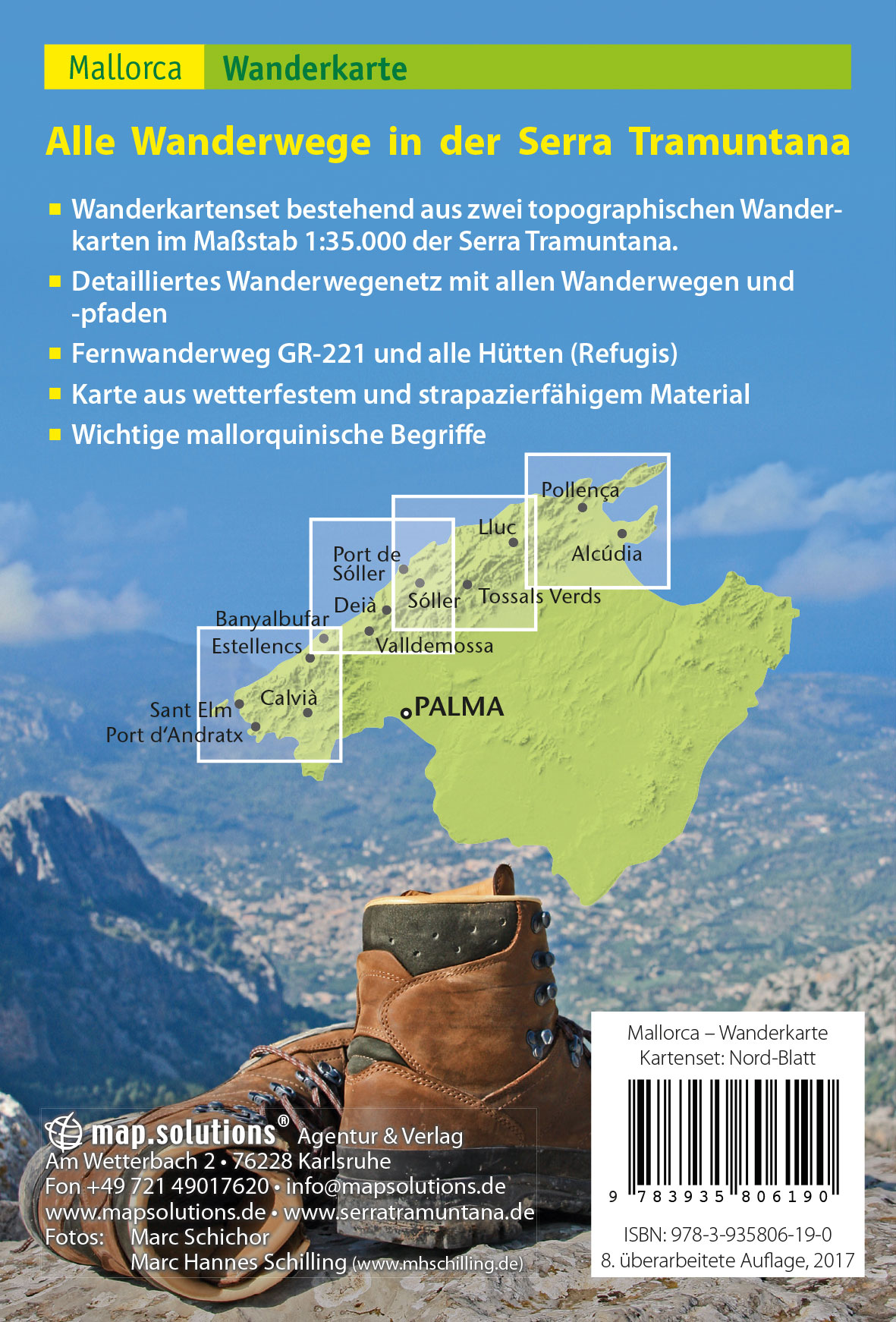 Mallorca - Wanderkarte 1:35.000 (Kartenset mit Nord + Süd-Blatt)