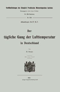 Der tägliche Gang der Lufttemperatur in Deutschland