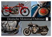 Deutsche Motorrad Oldtimer (Wandkalender 2025 DIN A2 quer), CALVENDO Monatskalender