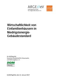 Wirtschaftlichkeit von Einfamilienhäusern in Niedrigstenergie-Gebäudestandard