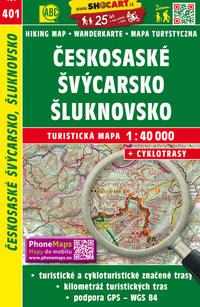 Ceskosaské Švýcarsko, Šluknovsko / Sächsisch-Böhmische Schweiz, Schluckenau (Wander - Radkarte 1:40.000)