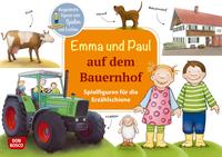 Emma und Paul auf dem Bauernhof. Erzählschienen-Figurenset