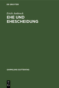 Ehe und Ehescheidung